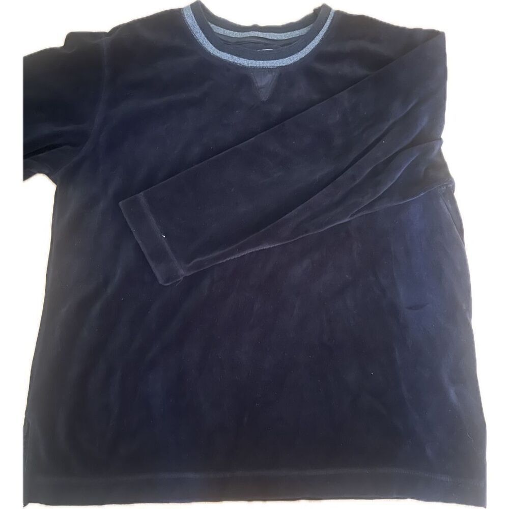 New York Laundry NYL Vintage Velvet Sweatshirt Velour Pull Over Women’s Size P/L